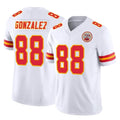 Pouc KC.Chiefs #88 Tony Gonzalez Player White Limited Vapor F.U.S.E. Home Game Stitched Jerseys