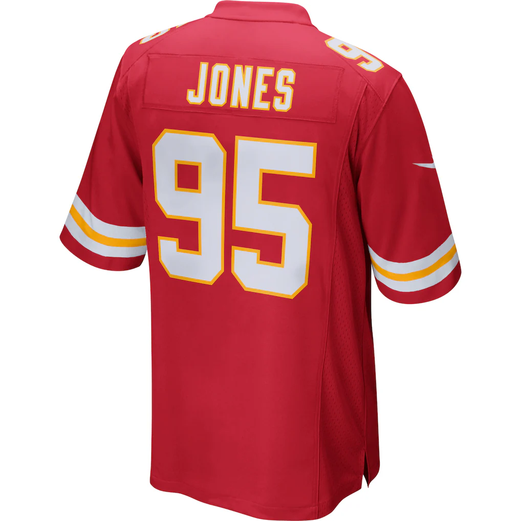 Pouc KC.Chiefs #95 Chris Jones Red Game Stitched Jerseys