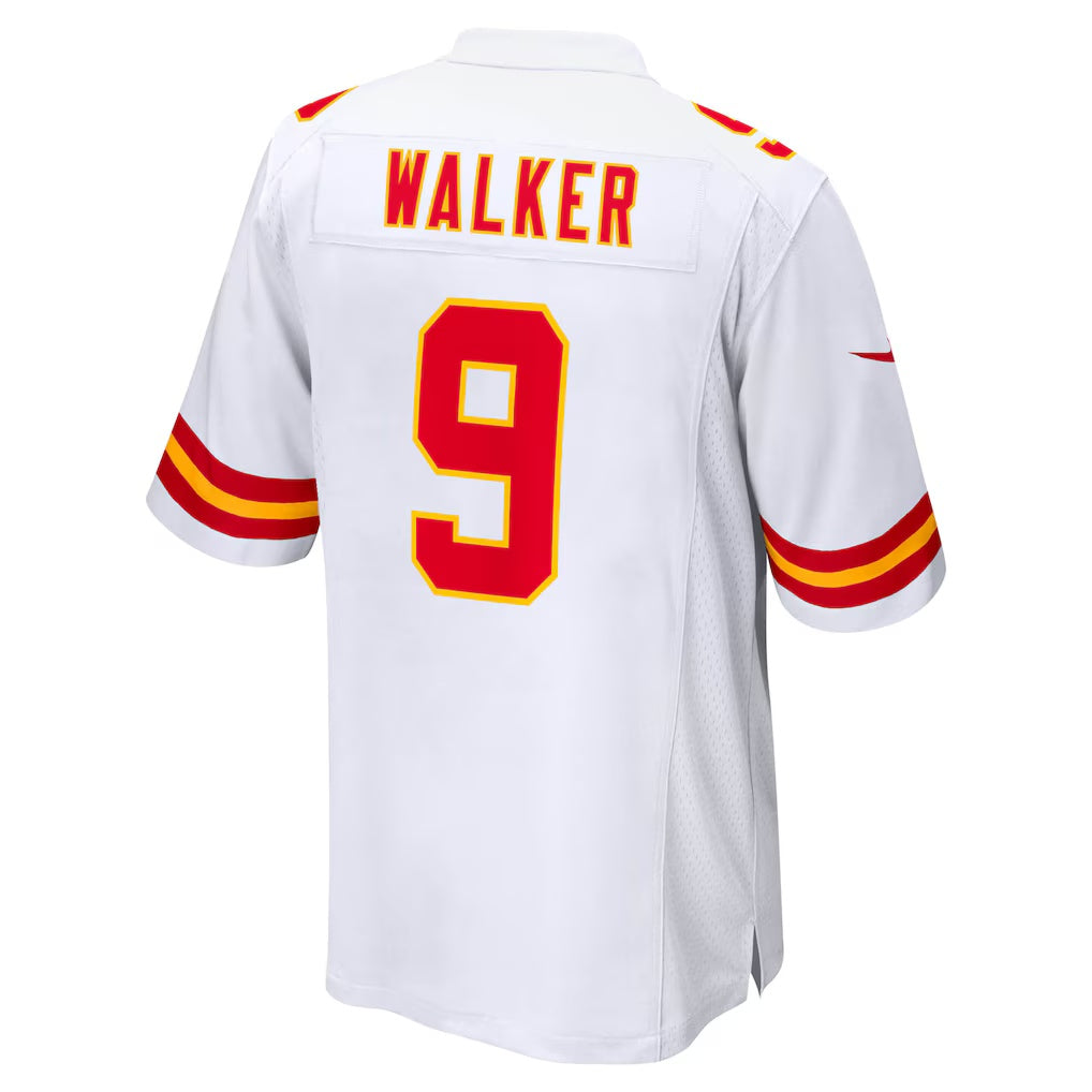 Pouc KC.Chiefs #9 Kenneth Walker III White Game Stitched Jerseys