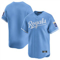 Pouc KC.Royals Light Blue Alt Limited Home Blank Player Stitched Jerseys