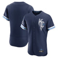 Pouc KC.Royals Navy City Connect Limited Elite Home Blank Player Stitched Jerseys