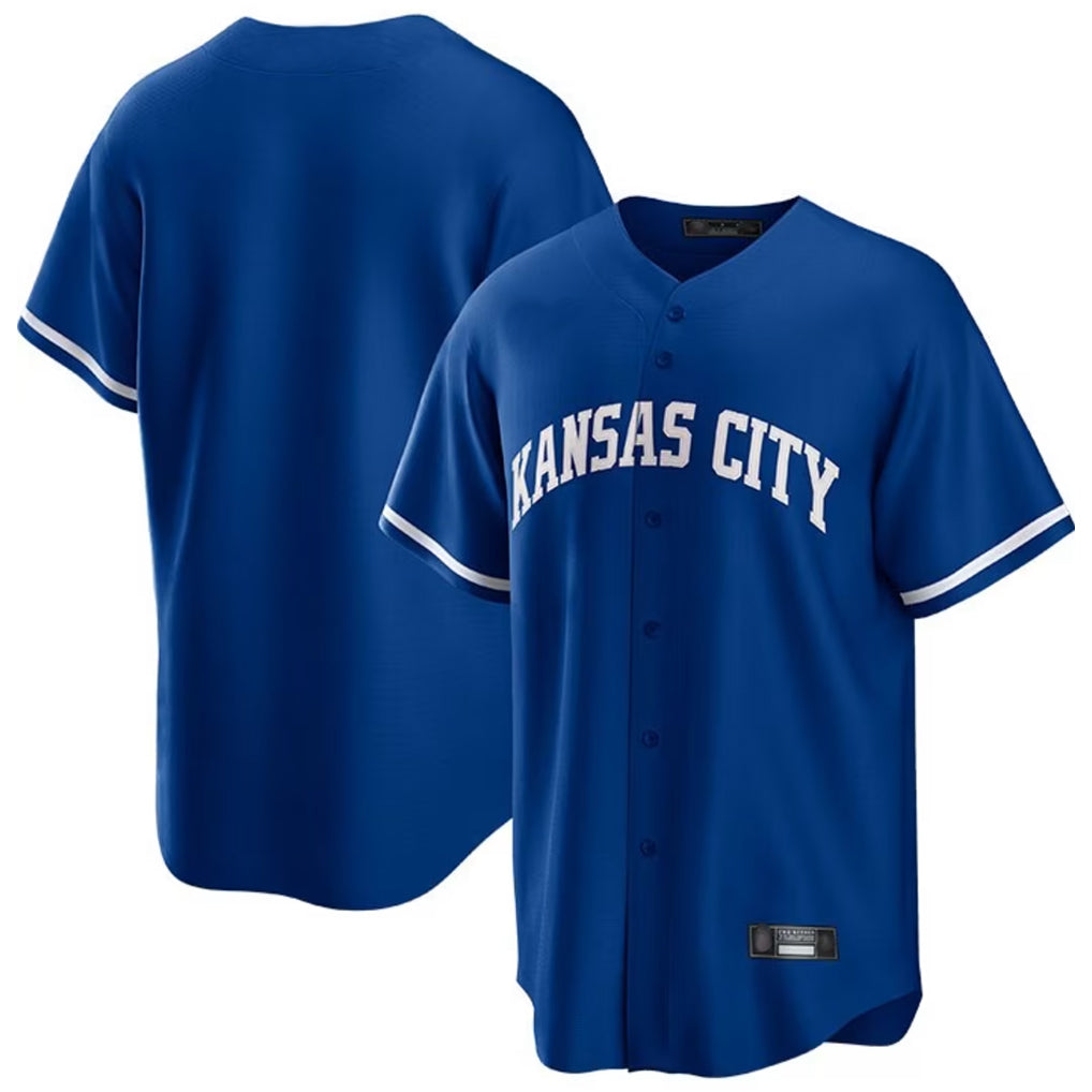 Pouc KC.Royals Royal Game Home Blank Player Stitched Jerseys