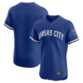 Pouc KC.Royals Royal Limited Elite Home Blank Player Stitched Jerseys