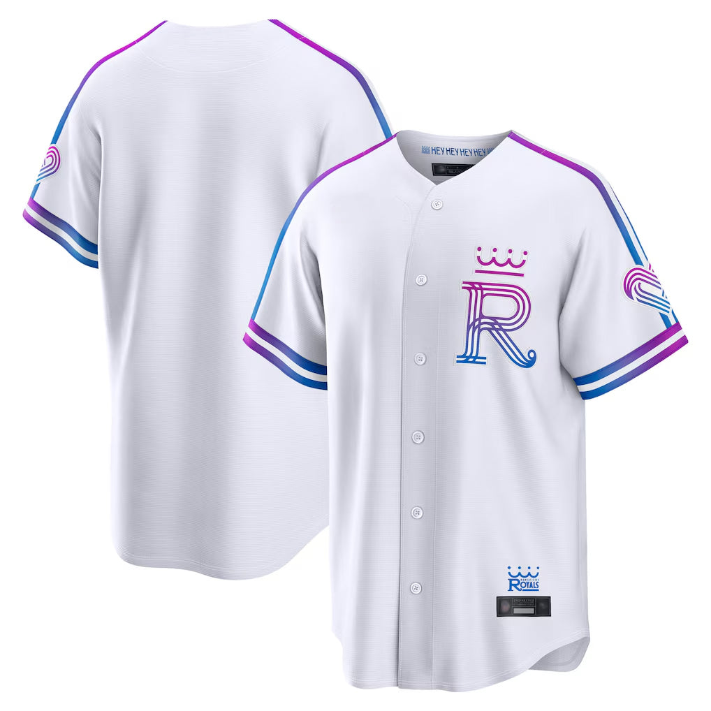 Pouc KC.Royals White 2026 City Connect Limited Home Blank Player Stitched Jerseys