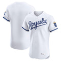 Pouc KC.Royals White Alt Limited Elite Home Blank Player Stitched Jerseys