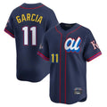 Pouc KC.Royals #11 Maikel Garcia Player Navy Limited American League All-Star Edition Stitched Jerseys