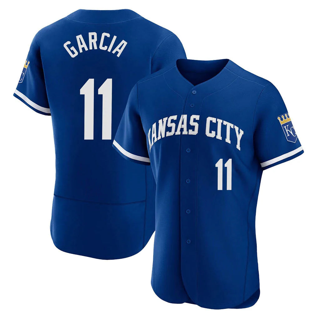 Pouc KC.Royals #11 Maikel Garcia Player Royal City Connect Limited Elite Home Game Stitched Jerseys