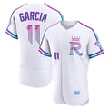 Pouc KC.Royals #11 Maikel Garcia Player White 2026 City Connect Limited Elite Home Stitched Jerseys