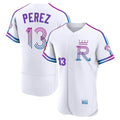 Pouc KC.Royals #13 Salvador Perez Player White 2026 City Connect Limited Elite Home Stitched Jerseys