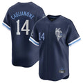 Pouc KC.Royals #14 Jac Caglianone Player Navy City Connect Limited Home Stitched Jerseys