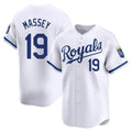 Pouc KC.Royals #19 Michael Massey Player White Alt Limited Home Stitched Jerseys