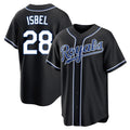 Pouc KC.Royals #28 Kyle Isbel Player Black Carbon Fashion Home Game Stitched Jerseys