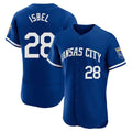 Pouc KC.Royals #28 Kyle Isbel Player Royal City Connect Limited Elite Home Game Stitched Jerseys