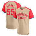 Pouc KC.Royals #55 Cole Ragans Player Cream American League All-Star Limited Elite Home Stitched Jerseys