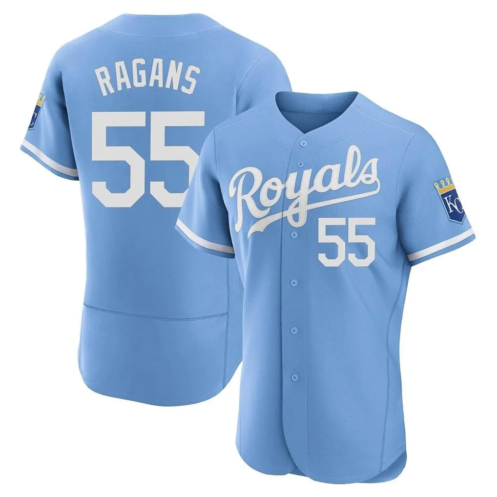Pouc KC.Royals #55 Cole Ragans Player Light Blue Alt Limited Elite Home Stitched Jerseys