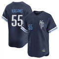 Pouc KC.Royals #55 Cole Ragans Player Navy City Connect Limited Home Stitched Jerseys