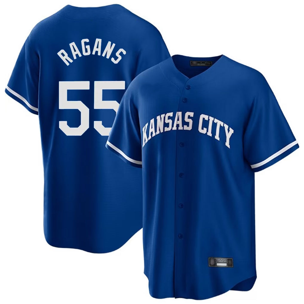 Pouc KC.Royals #55 Cole Ragans Player Royal Game Home Stitched Jerseys