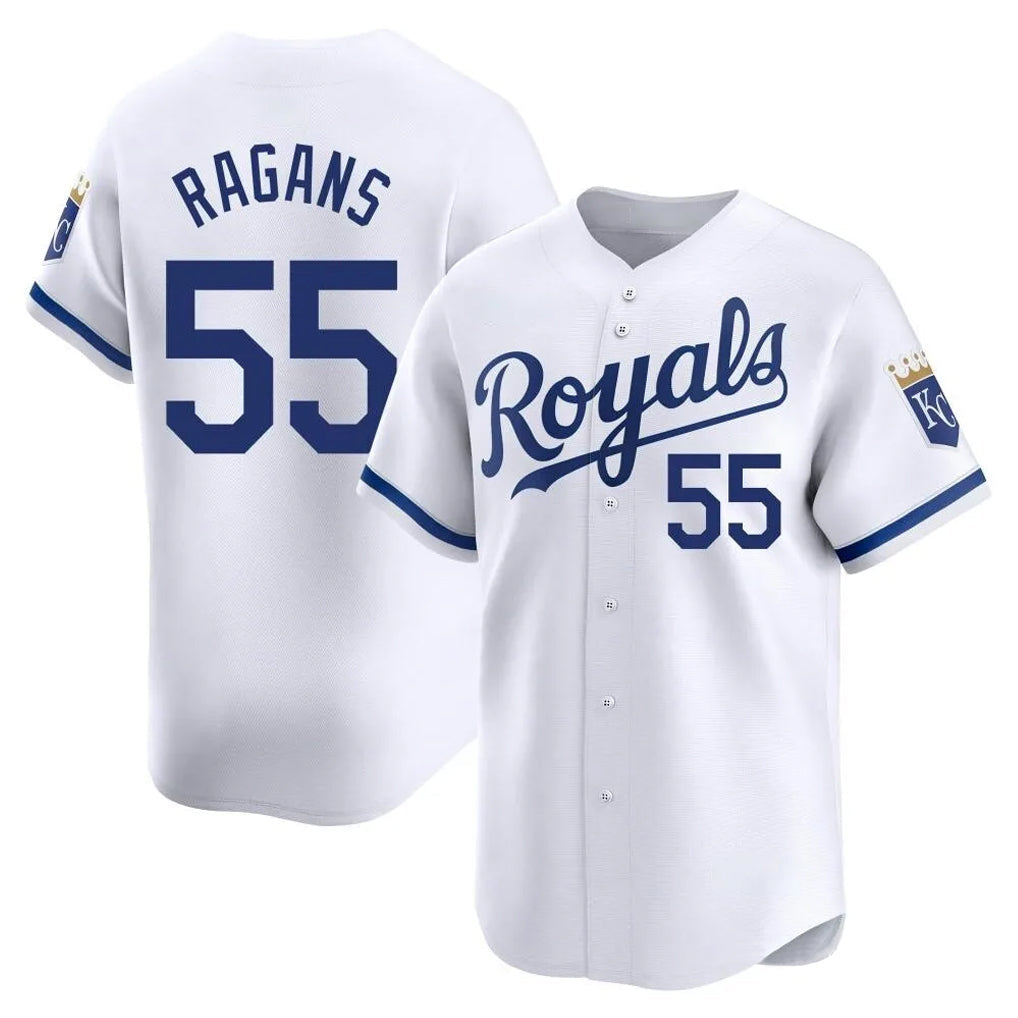 Pouc KC.Royals #55 Cole Ragans Player White Alt Limited Home Stitched Jerseys