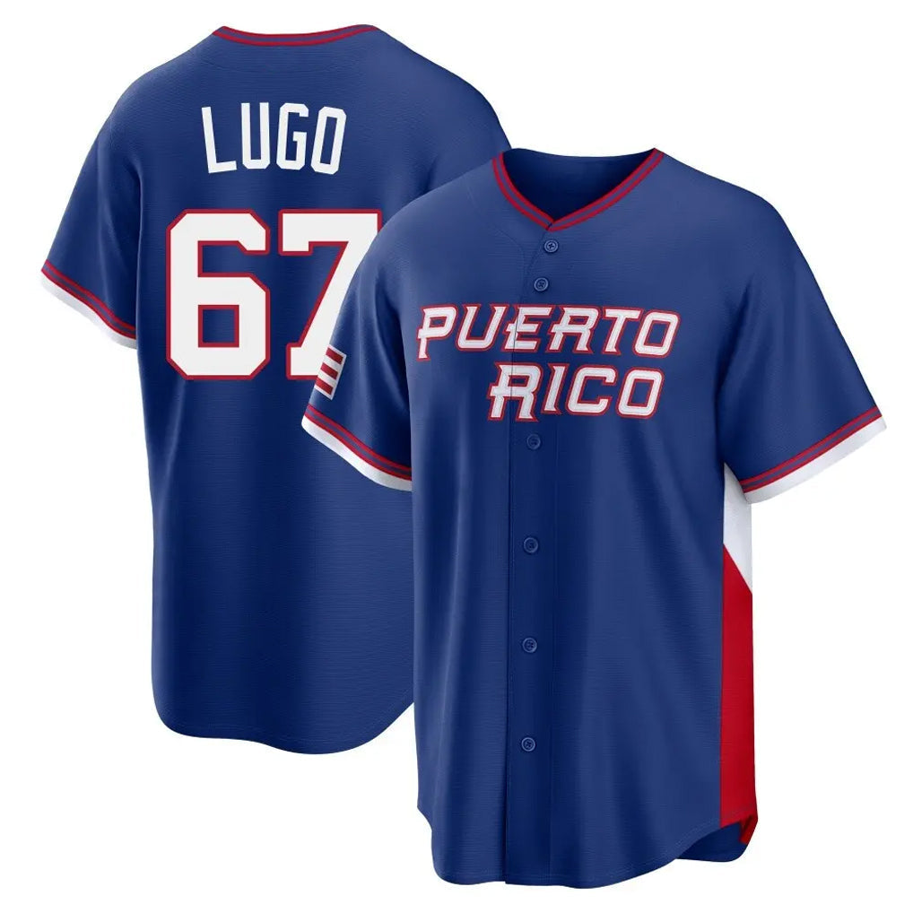 Pouc KC.Royals #67 Seth Lugo Player Navy 2026 World Classic Home Stitched Jerseys