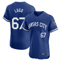 Pouc KC.Royals #67 Seth Lugo Player Royal Limited Elite Home Game Stitched Jerseys