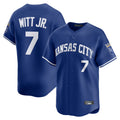 Pouc KC.Royals #7 Bobby Witt Jr. Player Royal Limited Home Stitched Jerseys
