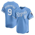 Pouc KC.Royals #9 Vinnie Pasquantino Player Light Blue Alt Limited Home Stitched Jerseys