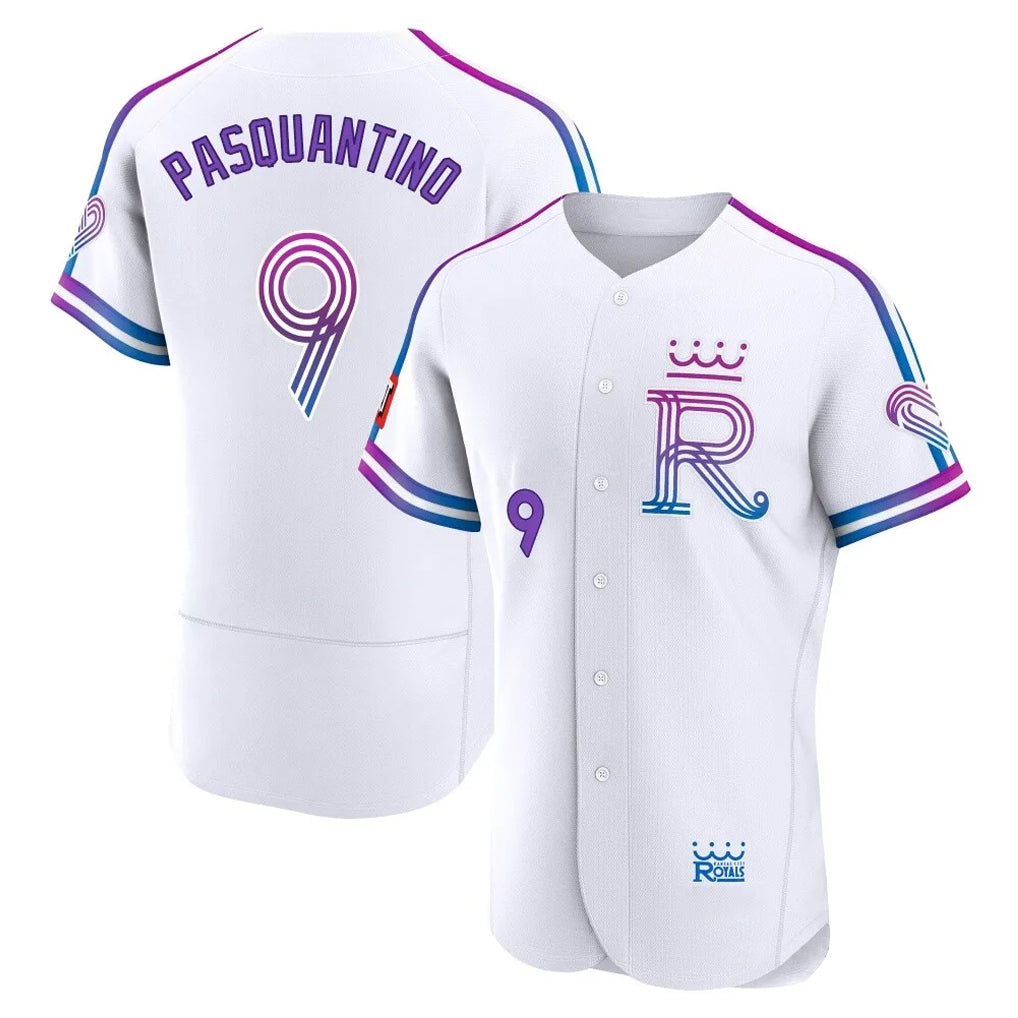 Pouc KC.Royals #9 Vinnie Pasquantino Player White 2026 City Connect Limited Elite Home Stitched Jerseys