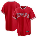 Pouc LA.Angels Red Home Game Blank Player Stitched Jerseys