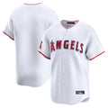 Pouc LA.Angels White Limited Home Blank Player Stitched Jerseys