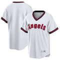 Pouc LA.Angels White T-shirt Home Game Blank Player Stitched Jerseys