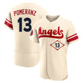 Pouc LA.Angels #13 Drew Pomeranz Player Cream City Connect Limited ELite Home Stitched Jerseys