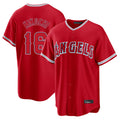 Pouc LA.Angels #16 Yusei Kikuchi Player Red Home Game Stitched Jerseys