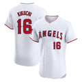 Pouc LA.Angels #16 Yusei Kikuchi Player White Limited Elite Stitched Home Jerseys