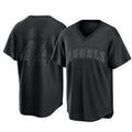 Pouc LA.Angels #44 Ben Joyce Player Black Pitch Fashion T-shirt Stitched Jerseys