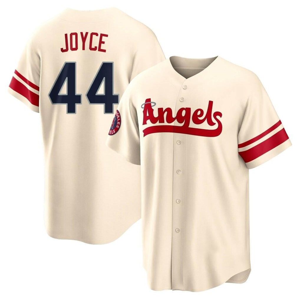 Pouc LA.Angels #44 Ben Joyce Player Cream City Connect Home Stitched Jerseys