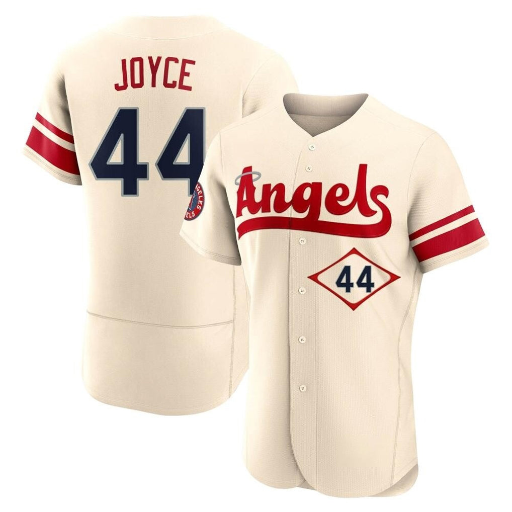 Pouc LA.Angels #44 Ben Joyce Player Cream City Connect Limited ELite Home Stitched Jerseys