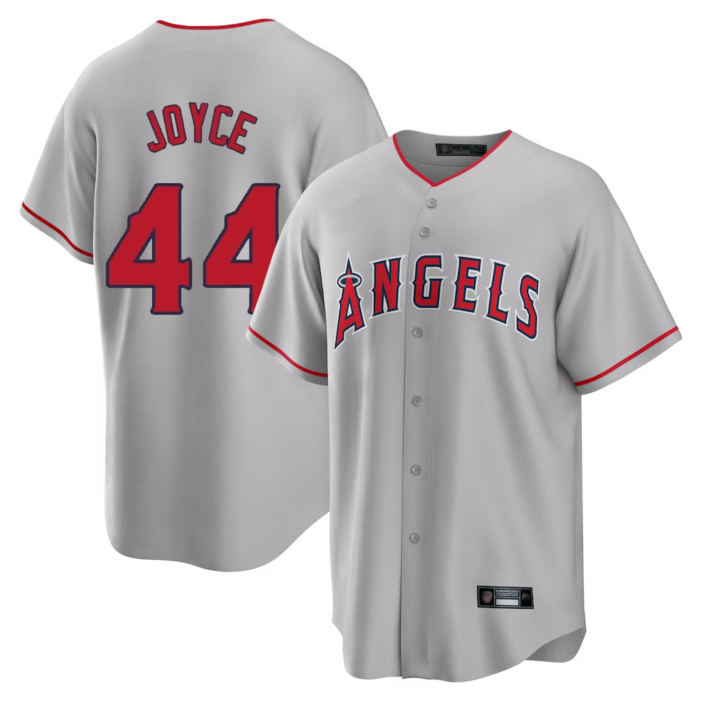 Pouc LA.Angels #44 Ben Joyce Player Gray Home Game Stitched Jerseys