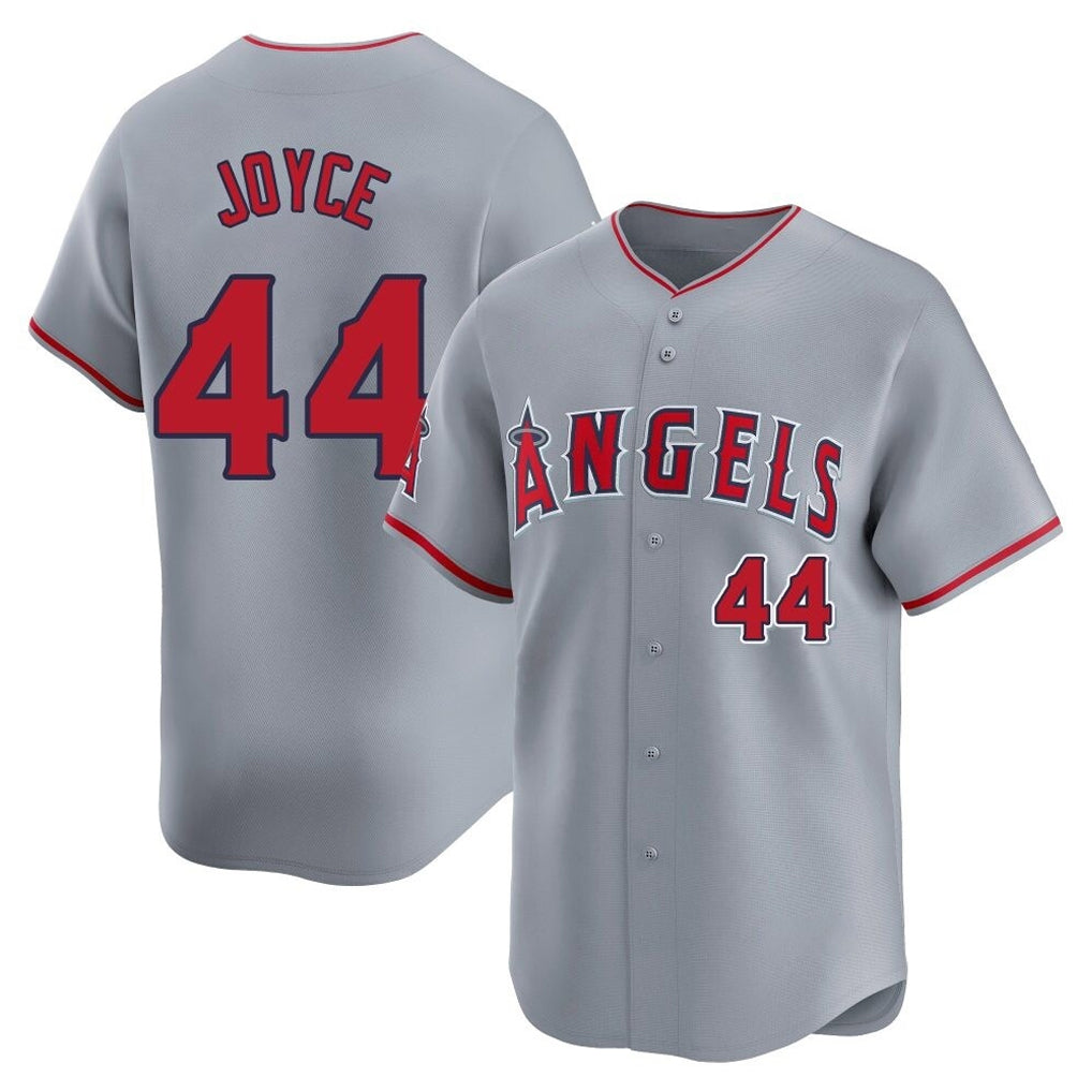 Pouc LA.Angels #44 Ben Joyce Player Gray Home Limited Stitched Jerseys