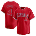 Pouc LA.Angels #4 Christian Moore Player Red Home Limited Stitched Jerseys