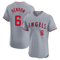 Pouc LA.Angels #6 Anthony Rendon Player Gray Home Limited Elite Stitched Jerseys