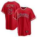 Pouc LA.Angels #6 Anthony Rendon Player Red Home Game Stitched Jerseys