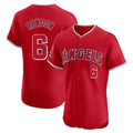 Pouc LA.Angels #6 Anthony Rendon Player Red Home Limited Elite Stitched Jerseys