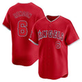 Pouc LA.Angels #6 Anthony Rendon Player Red Home Limited Stitched Jerseys
