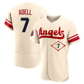 Pouc LA.Angels #7 Jo Adell Player Cream City Connect Limited ELite Home Stitched Jerseys