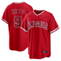 Pouc LA.Angels #9 Zach Neto Player Red Home Game Stitched Jerseys