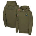 Pouc LA.Chargers Olive Salute to Service Pullover Hoodies Limited Blank Player Stitched Jerseys
