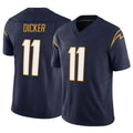 Pouc LA.Chargers #11 Cameron Dicker Player Navy Limited Vapor F.U.S.E. Home Game Stitched Jerseys