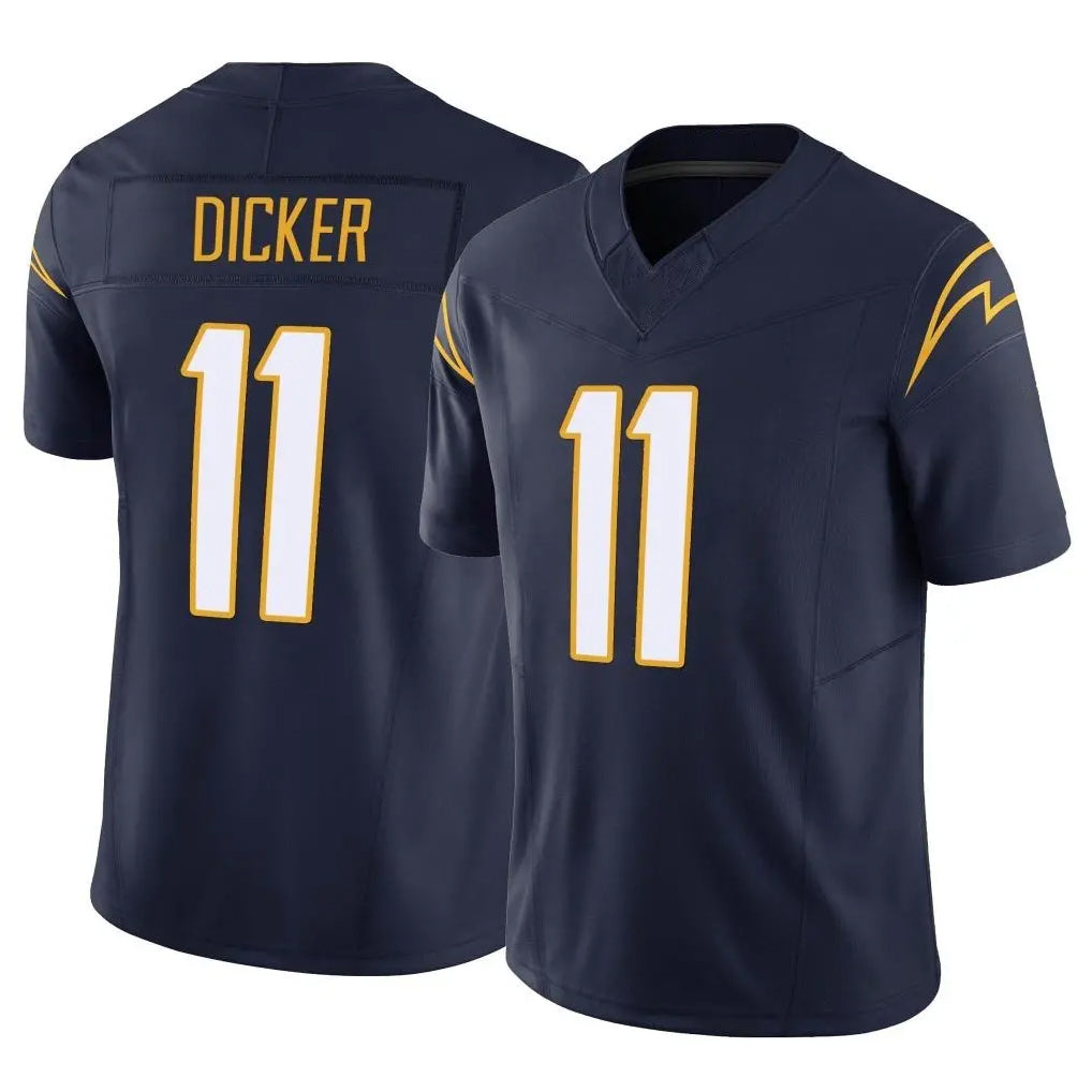Pouc LA.Chargers #11 Cameron Dicker Player Navy Limited Vapor F.U.S.E. Home Game Stitched Jerseys