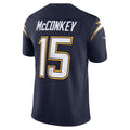 Pouc LA.Chargers #15 Ladd McConkey Navy Vapor F.U.S.E. Limited Stitched Jerseys
