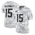 Pouc LA.Chargers #15 Ladd McConkey Player Arctic Camo Salute To Service Limited Game Stitched Jerseys